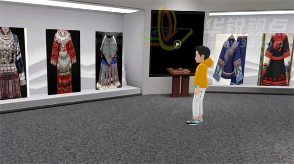 数字化展览,民族服饰展厅,3D建模