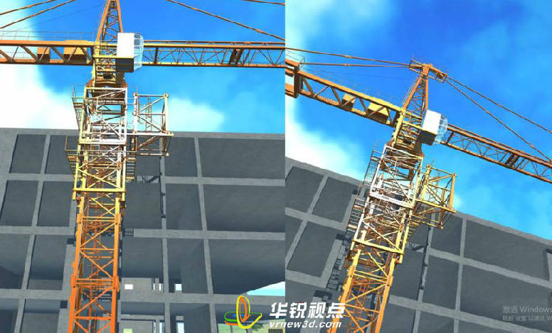 VR多人塔吊安装拆卸,VR塔吊培训,虚拟现实