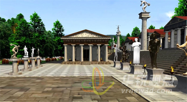 古希腊奥运场馆3D建模,虚拟现实技术,3D建模技术